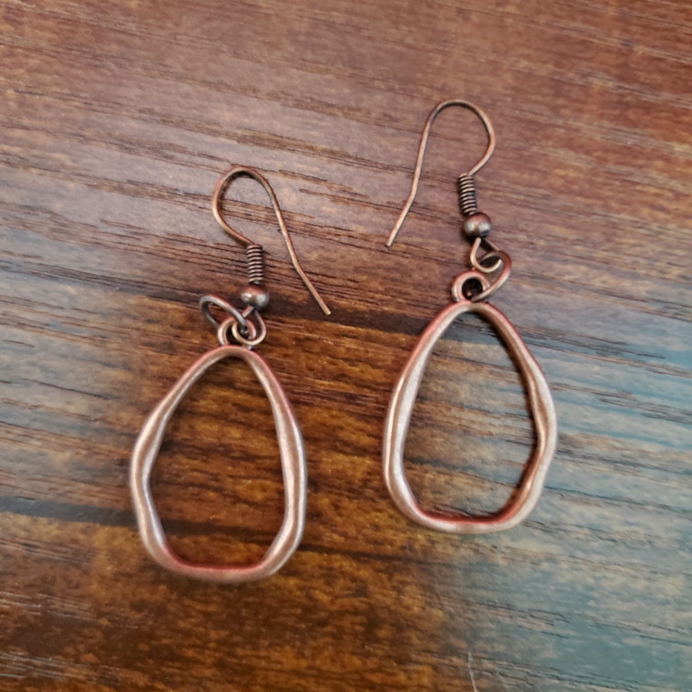 Elegant Copper-Toned Earrings